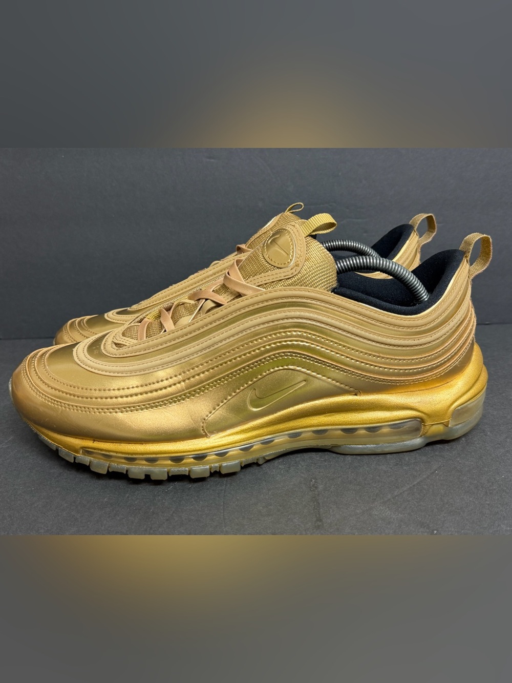 Nike Air Max 97 Metallic Gold Low Top Shoes CT4556-700 Men’s Size 12 WORN TWICE